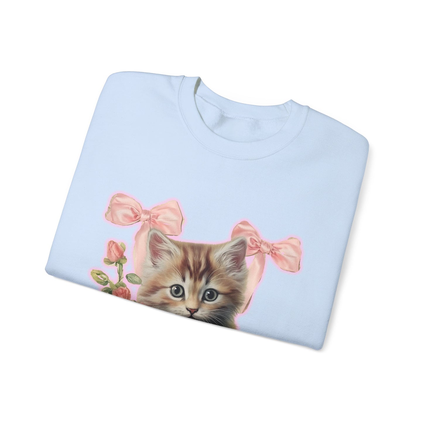 Coquette Kitten Crewneck Sweatshirt