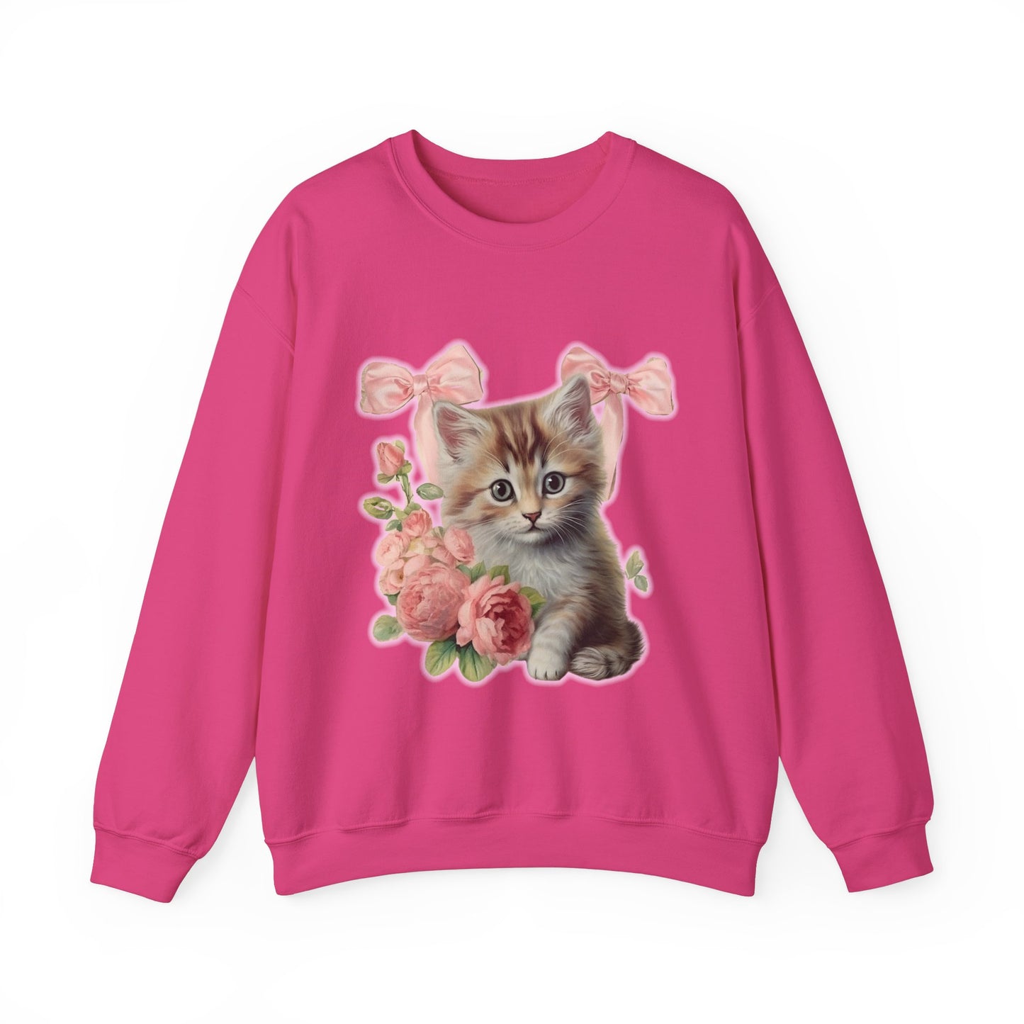 Coquette Kitten Crewneck Sweatshirt