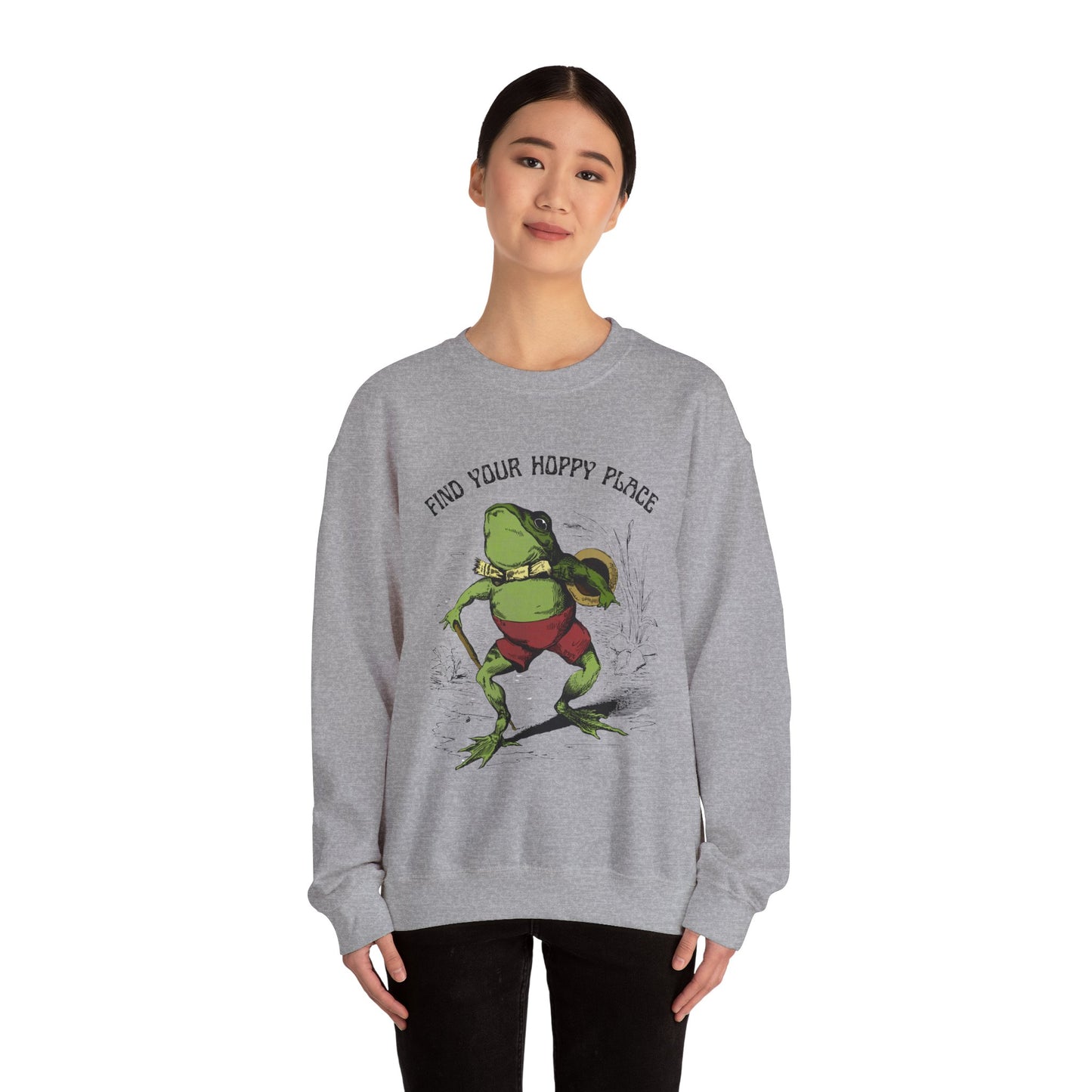 Cottagecore Frog Crewneck Sweatshirt